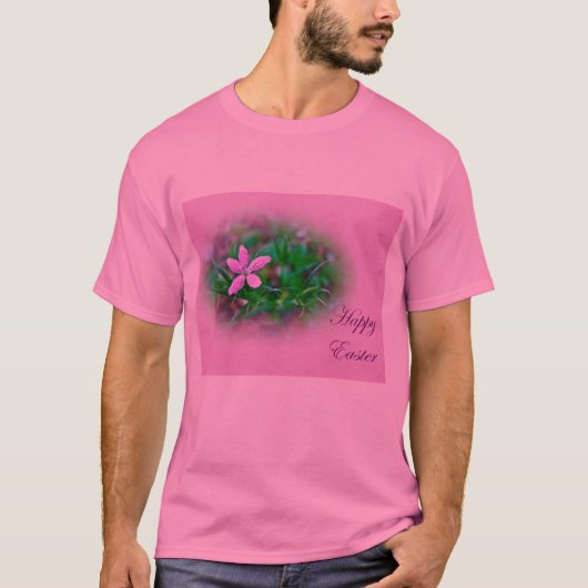 Paasgroeten Deptford Roze Wildbloem T-shirt (Voorkant)