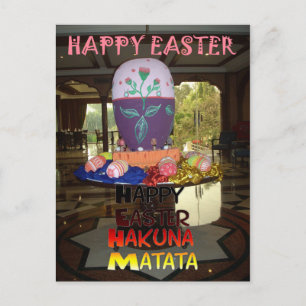 Paasgroeten en beste wensen feestdagenkaart