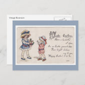 Paasgroeten Feestdagenkaart (Voorkant / Achterkant)