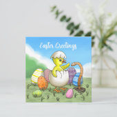 Paasgroeten Feestdagenkaart (Staand voorkant)