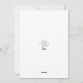 Paasgroeten, Franse Bunny Rabbit,  Feestdagenkaart (Achterkant)