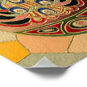 Paasgroeten Geschilderde eieren Poster (Hoek)