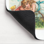 Paasgroeten Hen Chicks & Girl  Muismat (Hoek)