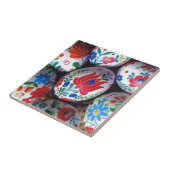 Paasgroeten kalocsai-eieren tegeltje (Zijkant)