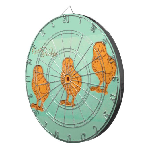 Paasgroeten Kip Groen Dartbord (Voorkant Rechts)
