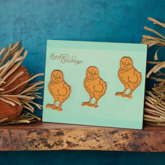 Paasgroeten Kip Groen Fotoplaat (Zijkant)