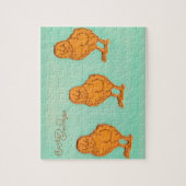 Paasgroeten Kip Groen Legpuzzel (Verticaal)