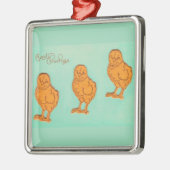 Paasgroeten Kip Groen Metalen Ornament (Links)