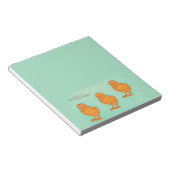 Paasgroeten Kip Groen Notitieblok (Schuin)