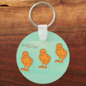 Paasgroeten Kip Groen Sleutelhanger (Voorkant)