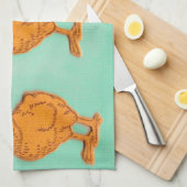 Paasgroeten Kip Groen Theedoek (Quarter Fold)