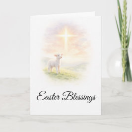 Paasgroeten Lam Gods Christelijke Pasenkaart Kaart