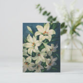 paasgroeten, Lily Flowers Feestdagenkaart (Staand voorkant)
