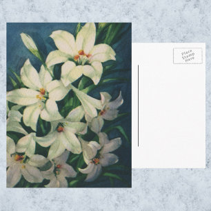  paasgroeten, Lily Flowers Feestdagenkaart