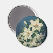  paasgroeten, Lily Flowers Magneet (Voorkant / Achterkant)