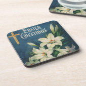  paasgroeten, Lily Flowers Onderzetter (Linkerzijde)