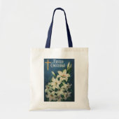  paasgroeten, Lily Flowers Tote Bag (Voorkant)