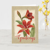 Paasgroeten Lily voortplanting Kaart (Gele Bloem)