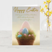 Paasgroeten om je dag op te vrolijken kaart (Gele Bloem)