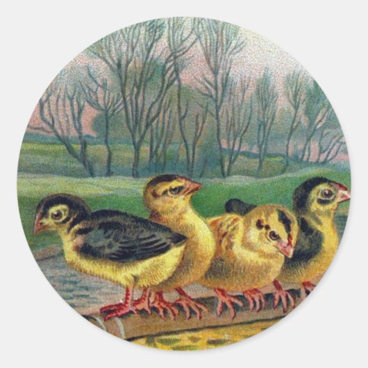 Paasgroeten Ronde Sticker (Voorkant)