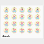 Paasgroeten Ronde Sticker (Vel)