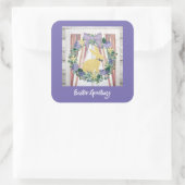 Paasgroeten Vierkante Sticker (Tas)