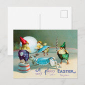  paasgroeten zwaaien Circus Briefkaart (Voorkant / Achterkant)