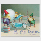  paasgroeten zwaaien Circus Cadeaupapier (Vlak)