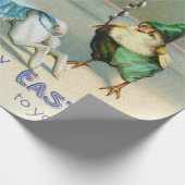  paasgroeten zwaaien Circus Cadeaupapier (Hoek)