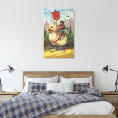 PaasgroetenPrins op een kuiken Canvas Afdruk (Insitu (Slaapkamer))