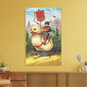 PaasgroetenPrins op een kuiken Canvas Afdruk (Insitu (Woonkamer))