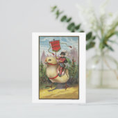 PaasgroetenPrins op een kuiken Feestdagenkaart (Staand voorkant)