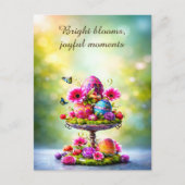 Paasgroetkaart Helder Bloemmotief Lente Briefkaart (Voorkant)