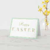 Paasgroetkaart met pastelbloemen kaart (Gele Bloem)