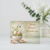Paasgroetkaart Minimale Bloemen Lente Briefkaart (Staand voorkant)
