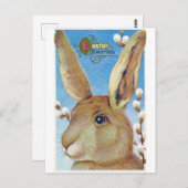 paasgrote konijn briefkaart (Voorkant / Achterkant)