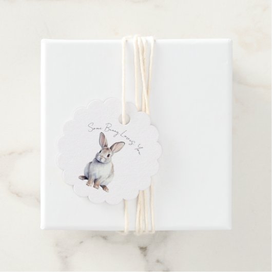 Paasgunst Labels Sommige konijntjes houden van je (In situ)