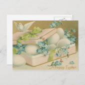 paashaai en eitjes feestdagenkaart (Voorkant / Achterkant)