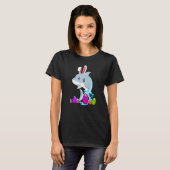 Paashaaienholiday Bunny Ears Color Egg Hunt T-shirt (Voorkant volledig)