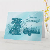 PAASHAAN GROET KAART (Gele Bloem)