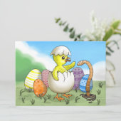 Paashaantjes Feestdagenkaart (Staand voorkant)