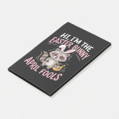 Paashaas 1 aprilgrap post-it® notes (Schuin)