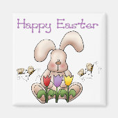 Paashaas 2 - Gelukkige Paasmagneet Magneet (Voorkant)