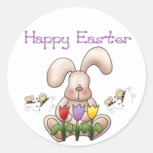 Paashaas 2 - Happy Easter Stickers (Voorkant)