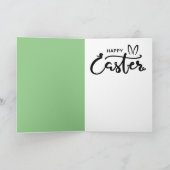 Paashaas aanval feestdagen kaart (Binnen)