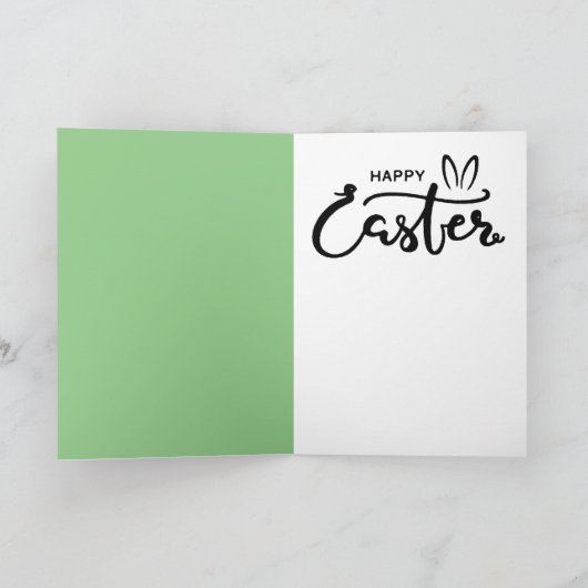 Paashaas aanval feestdagen kaart (Binnen)