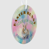 paashaas acryl Ornament (voorkant)