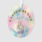 paashaas acryl Ornament (voorkant)