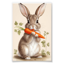 Paashaas afdrukbare  muurkunst foto afdruk