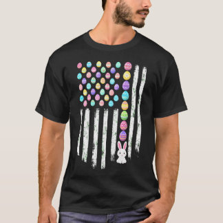 Paashaas Amerikaanse Vlag Patriottisch T-shirt